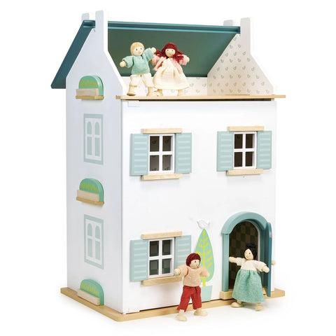 Wooden Toy Dollhouse, Assemble and Painted