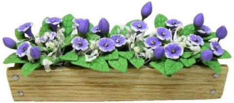 Window Box with Purple Flowers