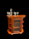 1:12 miniature scale crsytal wine decanter and wine glass set