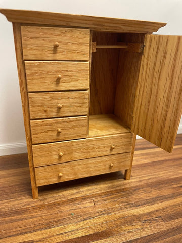 Wardrobe, Oak Finish, by Thomas Wolfert