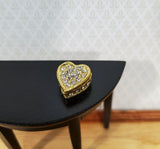 Jewelry Box with Crystal Jewels, Heart Shape