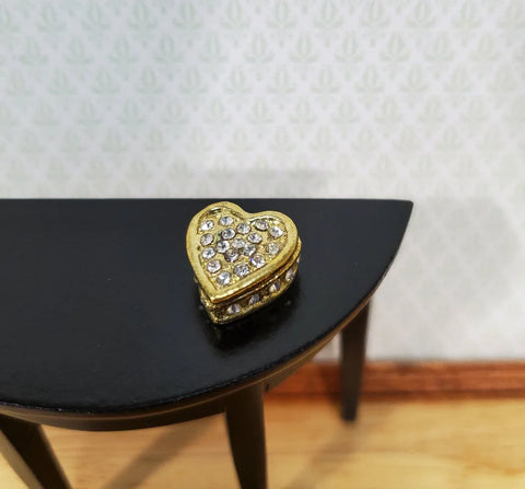 Jewelry Box with Crystal Jewels, Heart Shape