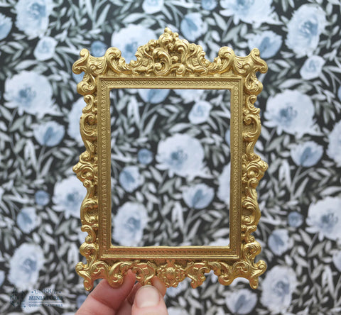 Large Gothic Spiral Frame with Mirror