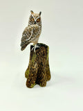 Hand Carved Owl by Artisan Frank Balestrieri