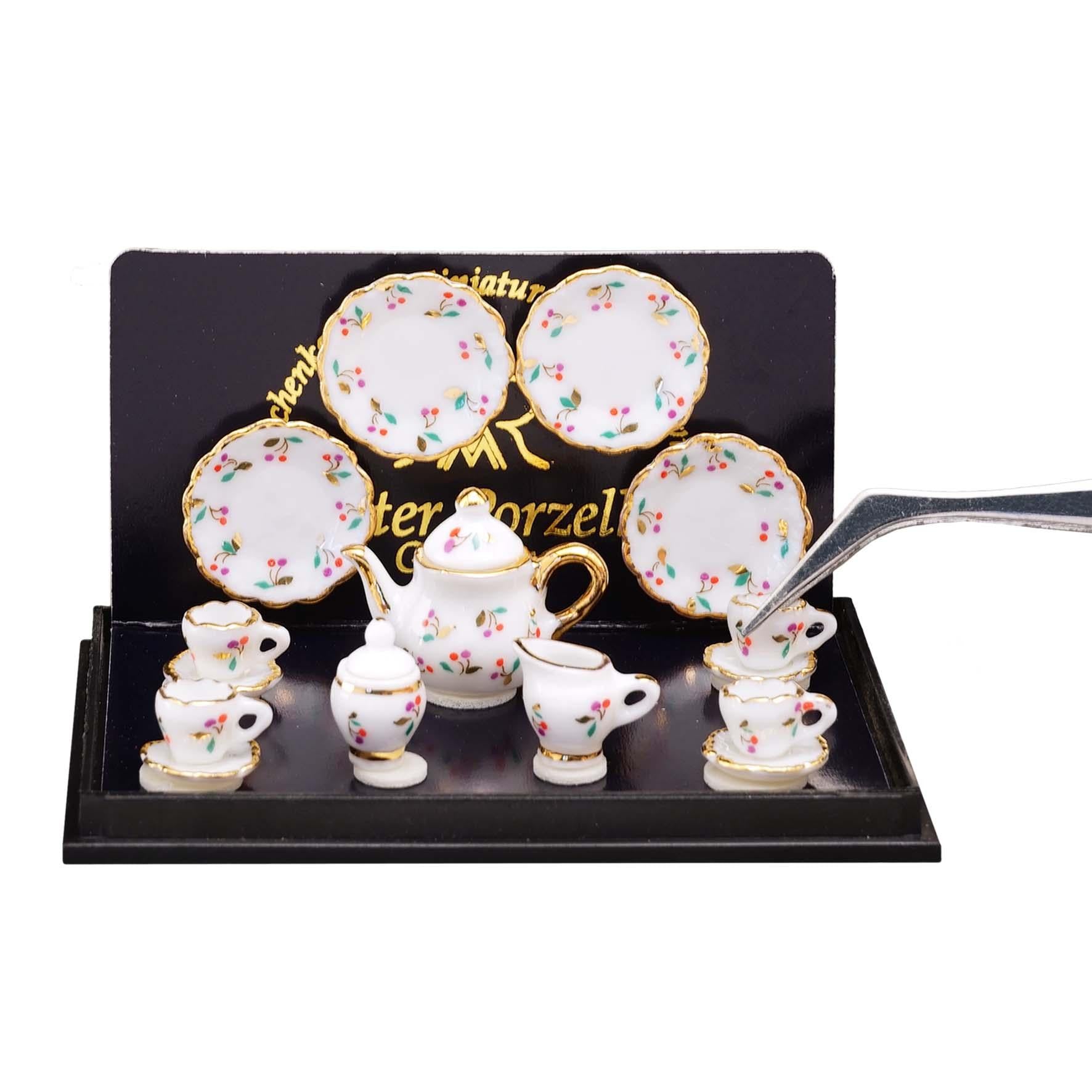 Reutter Porcelain Cherry Tea Set Dollhouse Junction