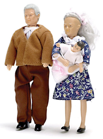 Grandparent Doll Set With Baby