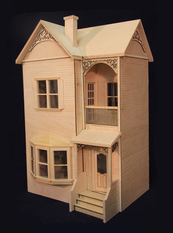 The Belmont Dollhouse Assembled, Unpainted LOCAL PICK UP ONLY