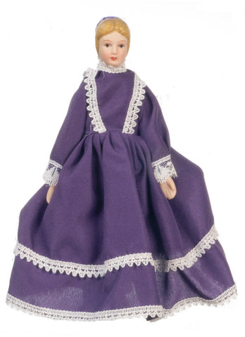 Victorian Lady, Purple Dress