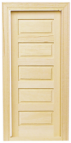 Five panel traditional interior door