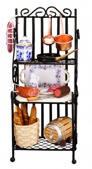 Kitchen Rack, Filled, by Reutter Porcelain – Dollhouse Junction