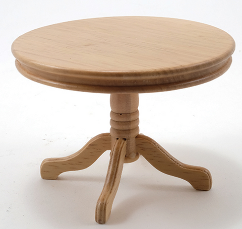 Round Pedestal Table, Oak