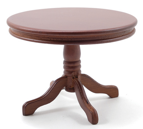 Round Pedestal Table, Walnut