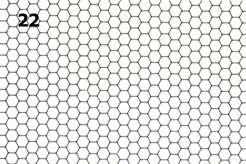 White Hexagon Tile Paper
