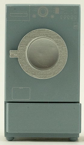 Modern Front Loading Washer, Granite Grey