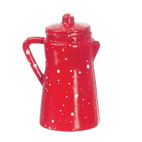 Splatter-ware Coffee Pot, Red