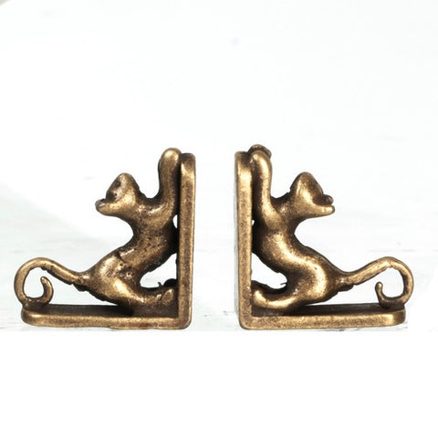 Bookends, Bronzed Cats