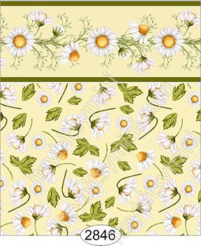 Daisy Yellow on Yellow Floral Wallpaper