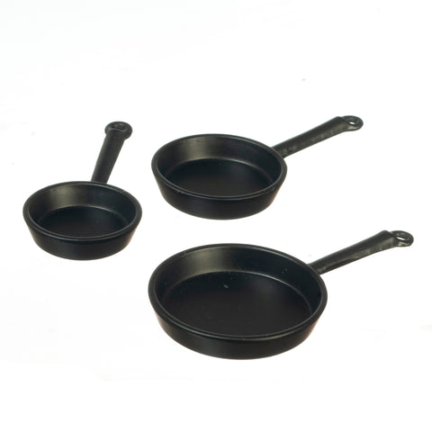 Black Frying Pan, Set of 3