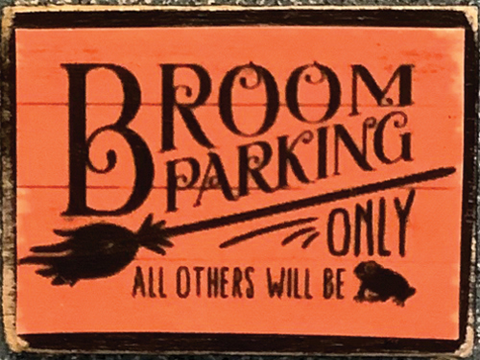 Witch Parking sign