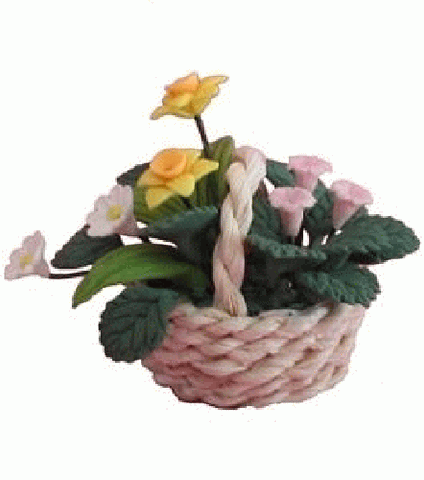 Small Floral Arrangement in Basket