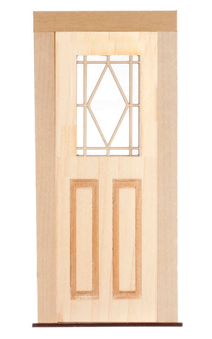 Door with Diamond Window Pattern