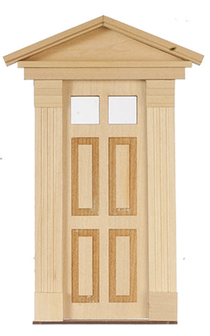 Federal Style Door, Four Raised Panels with Two Glass Panels