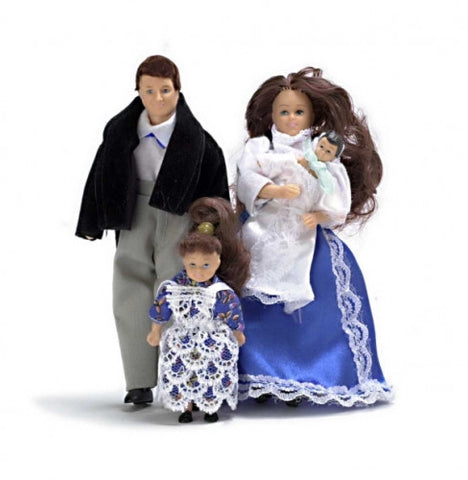 Doll Family Victorian 4PC Brunette
