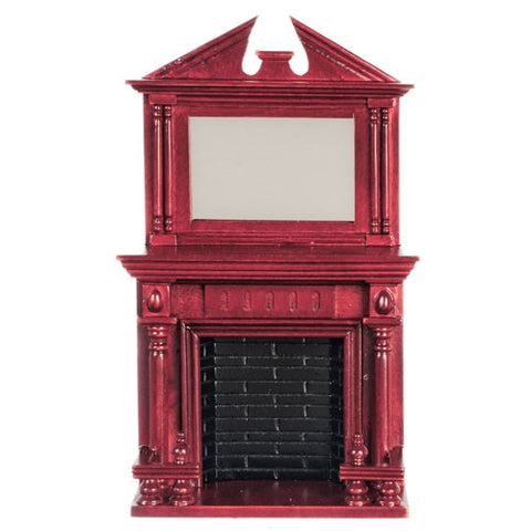 Mahogany Fireplace with Federal Style Mirror