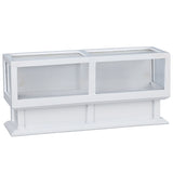 Store Display Case, White, Oblong