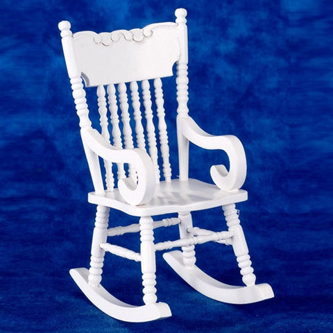 Rocking Chair,Victorian, White