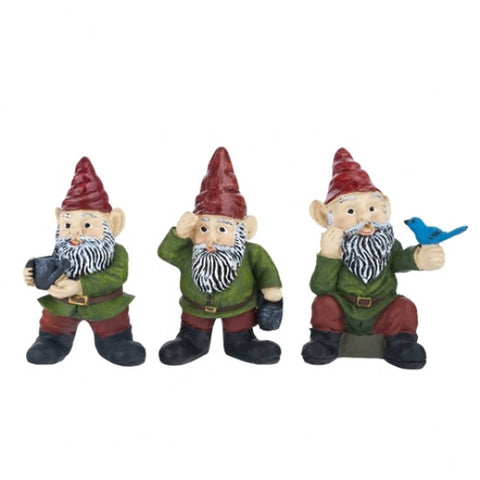 Miniature Gnomes, Set of Three