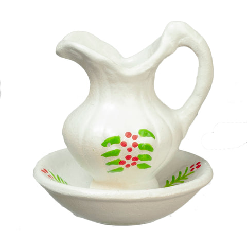 Pitcher and Bowl with Flowers