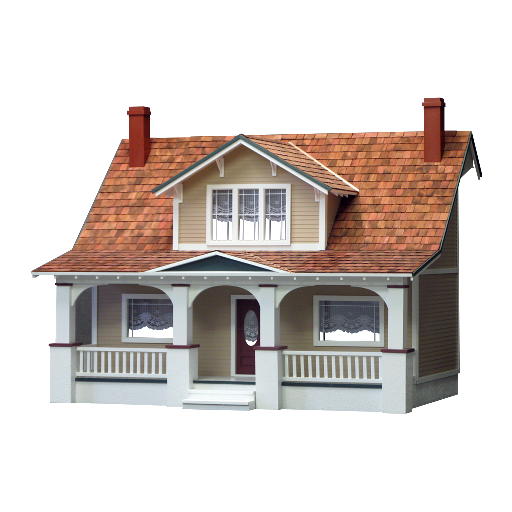 Classic Bungalow Dollhouse Kit Dollhouse Junction