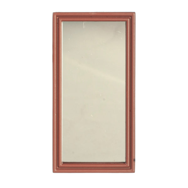 Small Rectangle Mirror with Brown Frame – Dollhouse Junction
