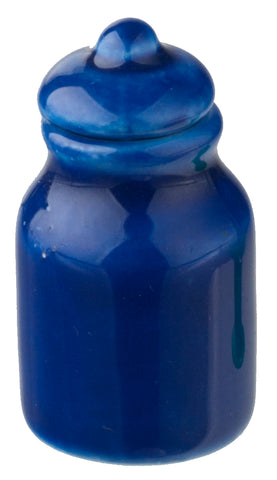 Blue Jars with Lids, Set of Two