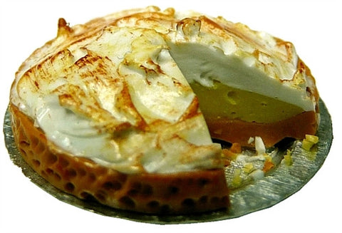 Lemon Meringue Pie with Slice Missing