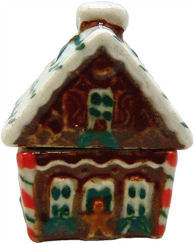 Dollhouse Miniature Ceramic Christmas Cookie jar