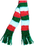 Red Green White Scarf