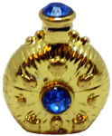 Jeweled Perfume Bottle - Sapphire