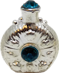 Jeweled Perfume Bottle - Turquoise