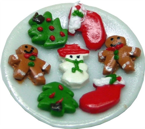 Christmas Cookies on Plate