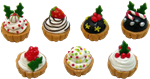 XMAS Cupcakes - Assorted, 7 Pcs