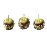 Candy Apples, Set of Three with Chocolate and Nuts