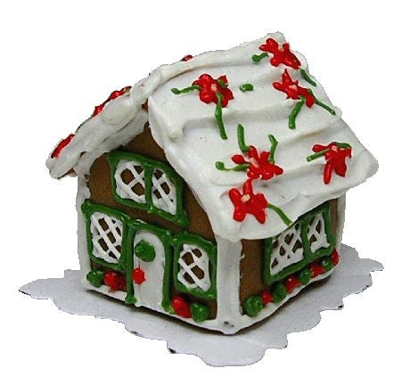 Gingerbread House - Poinsettia Roof