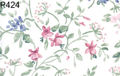 Prepasted Wallpaper, Pink Floral