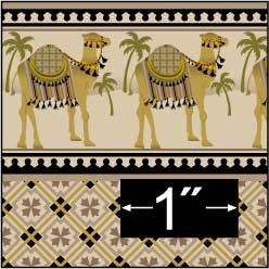 Brodnax Prints Camel Caravan Wallpaper