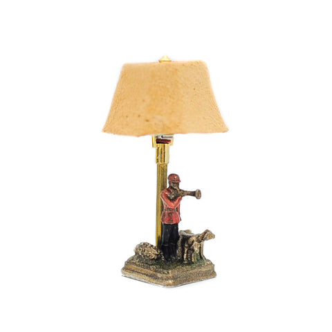 Table Lamp with Hunting Figure