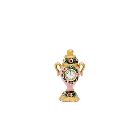 Urn Clock with Roses, Pink,  by Brooke Tucker