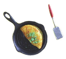 Omelet with Pan and Spatula