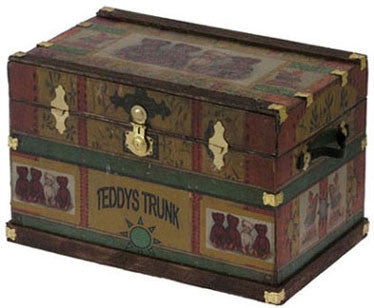 Lithograph Wooden Trunk Kit, Teddy Bear